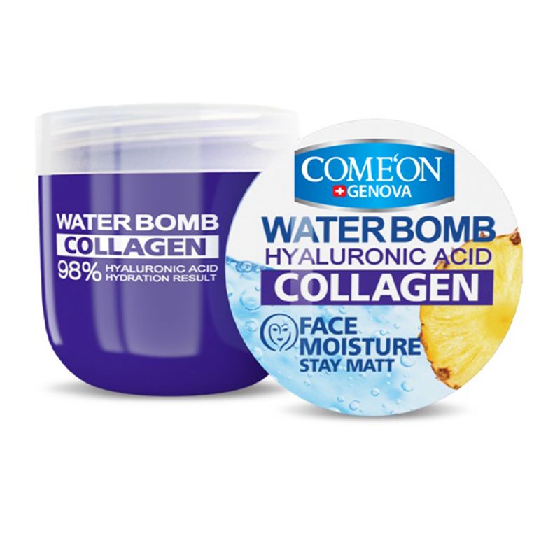 comoen-water-bomb-collagen-246130141612 کرم بمب آبرسان کامان حاوی کلاژن حجم 200 میل - تصویر 1